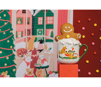 Waiting For Santa Mug and Dishtowel Set of 2