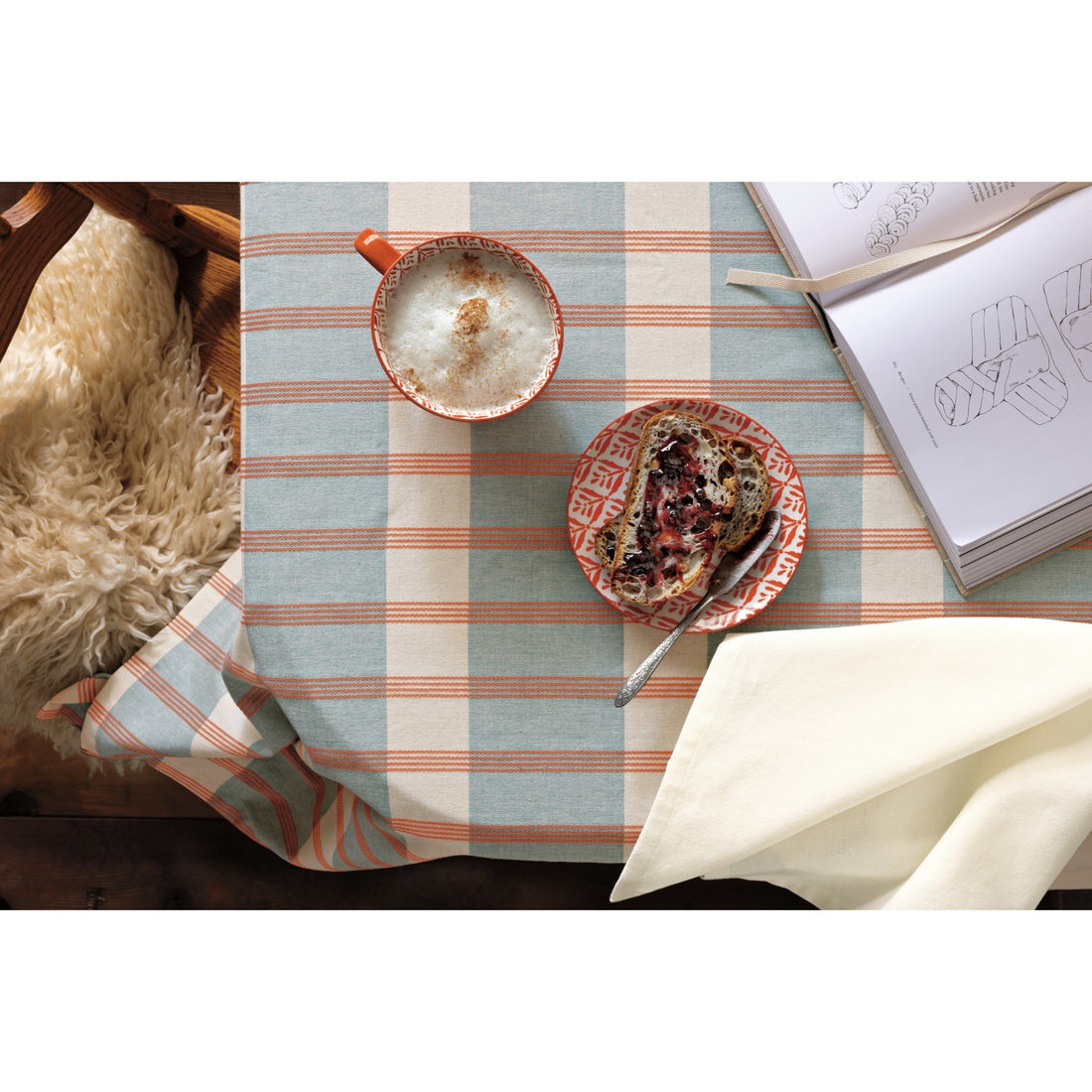 Danica Copper Leaves Stamped Latte Mug