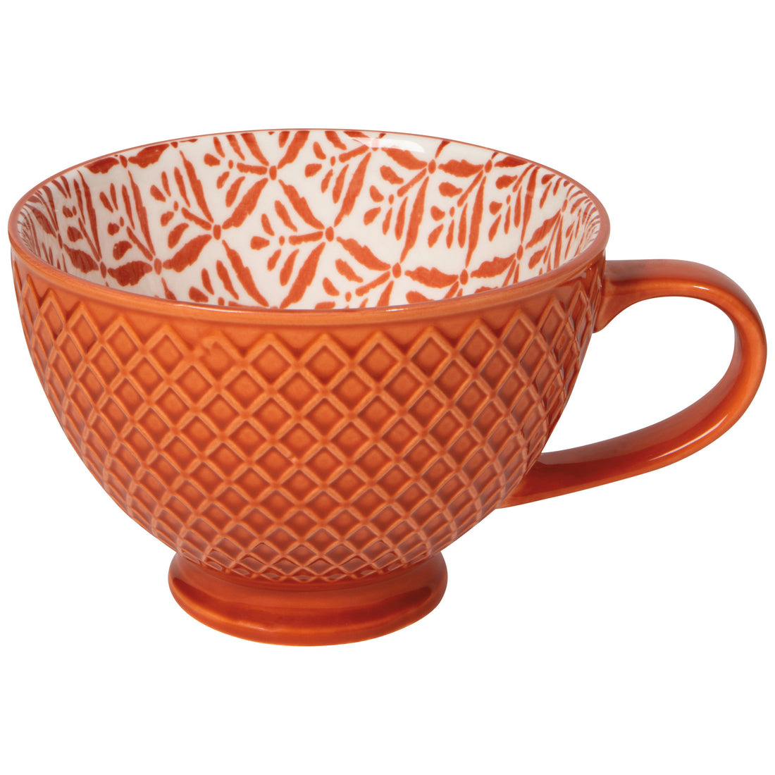 Danica Copper Leaves Stamped Latte Mug