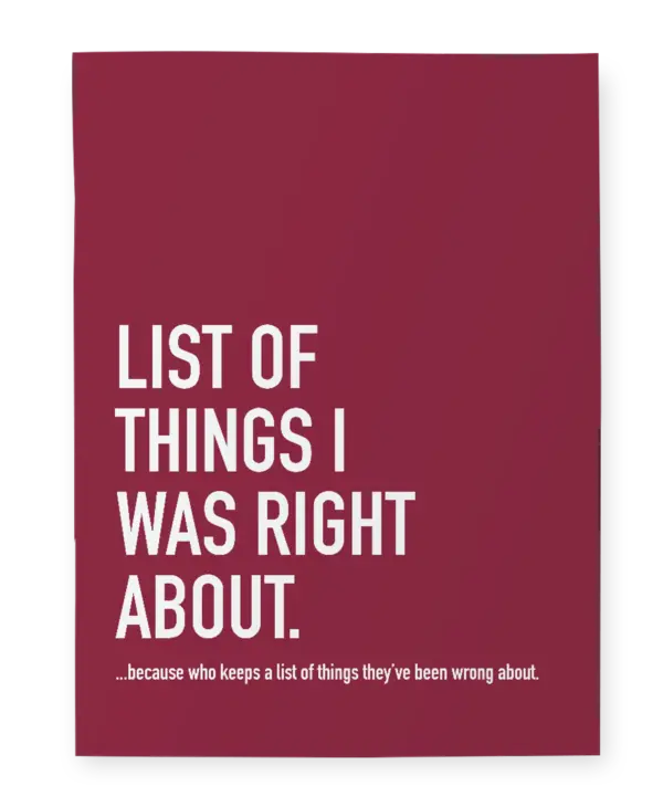 Classy Cards Sarcastic Notebook