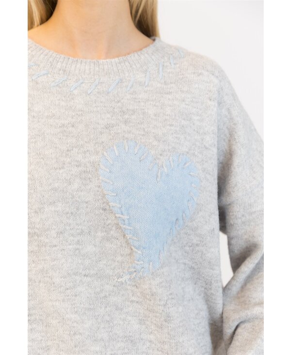 Lyla & Luxe Heart Sweater