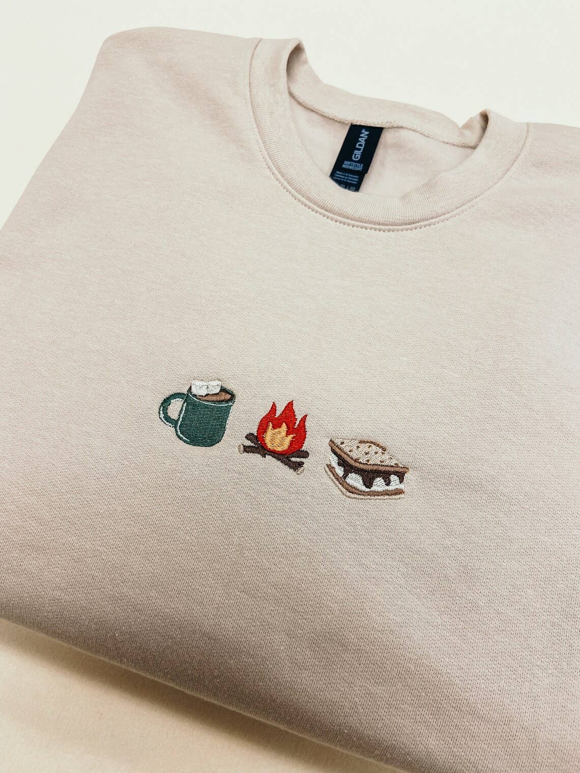 Wild Rose Designs Smores Campfire & Coffee Crewneck