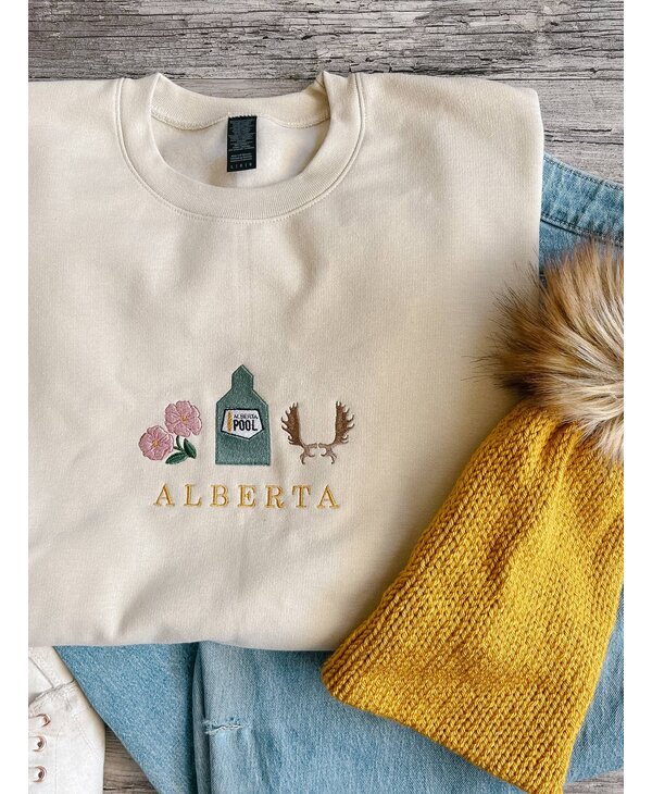 Wild Rose Designs Alberta Crewneck