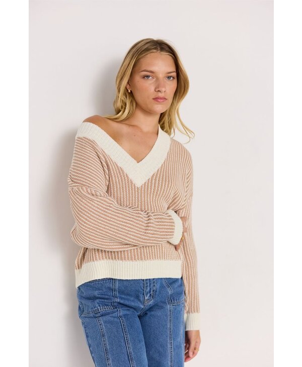 Mink Pink Elise V-Neck Knit
