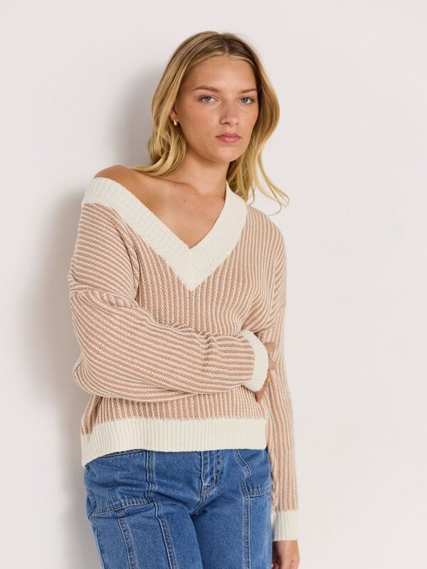 Mink Pink Elise V-Neck Knit
