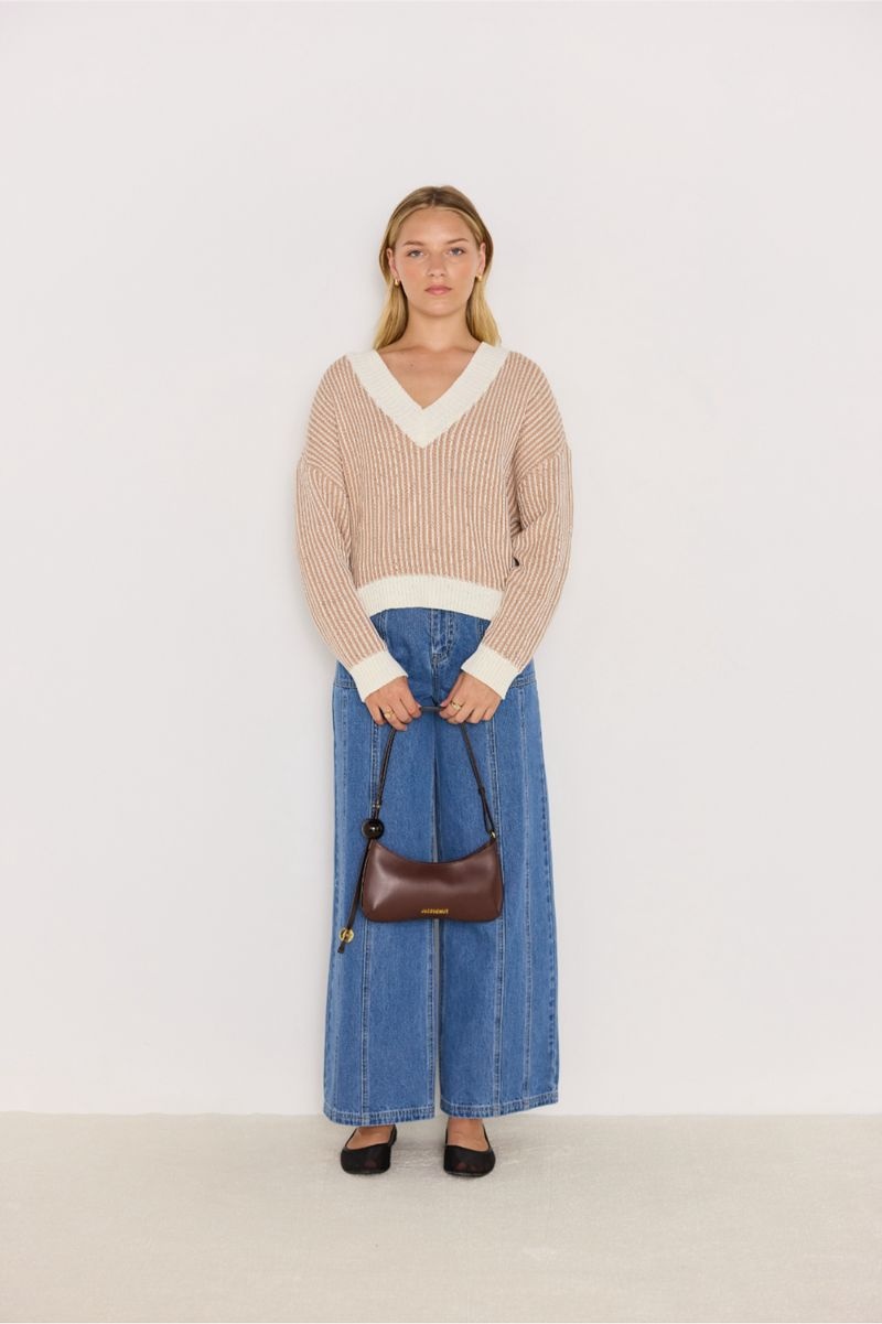 Mink Pink Elise V-Neck Knit