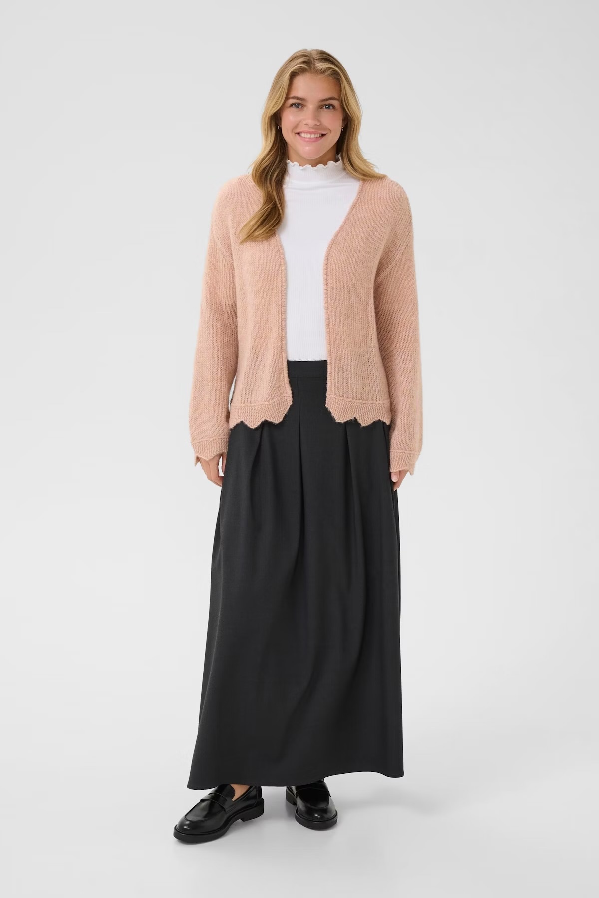 Cream CRNiso Knit Cardigan