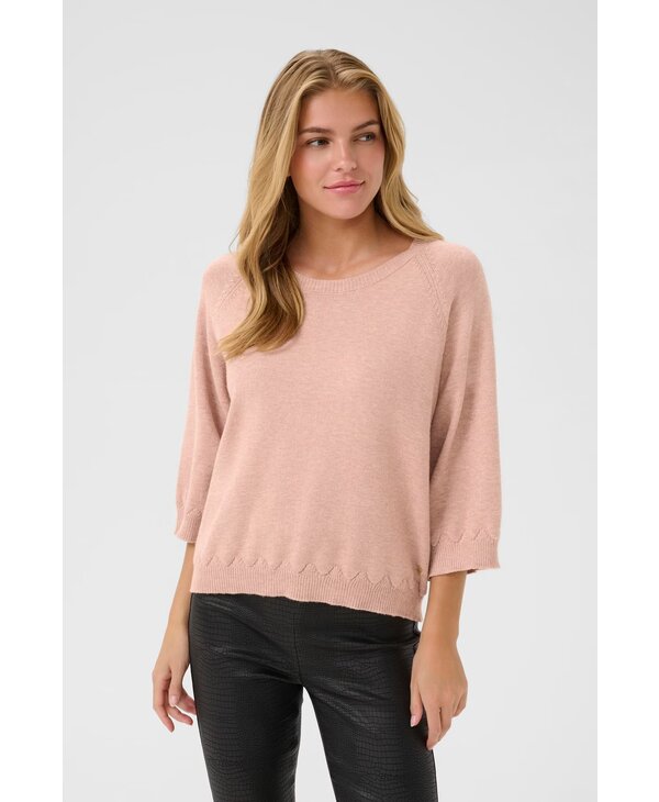 Cream CRDela 3/4 Sleeve Pullover