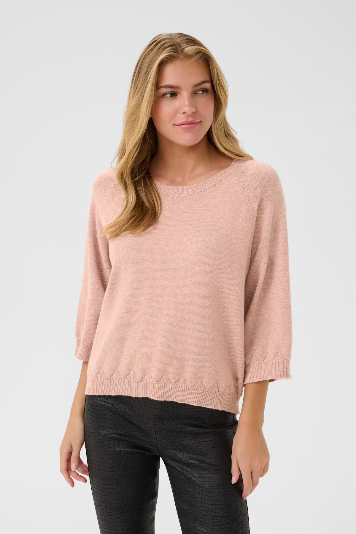 Cream CRDela 3/4 Sleeve Pullover
