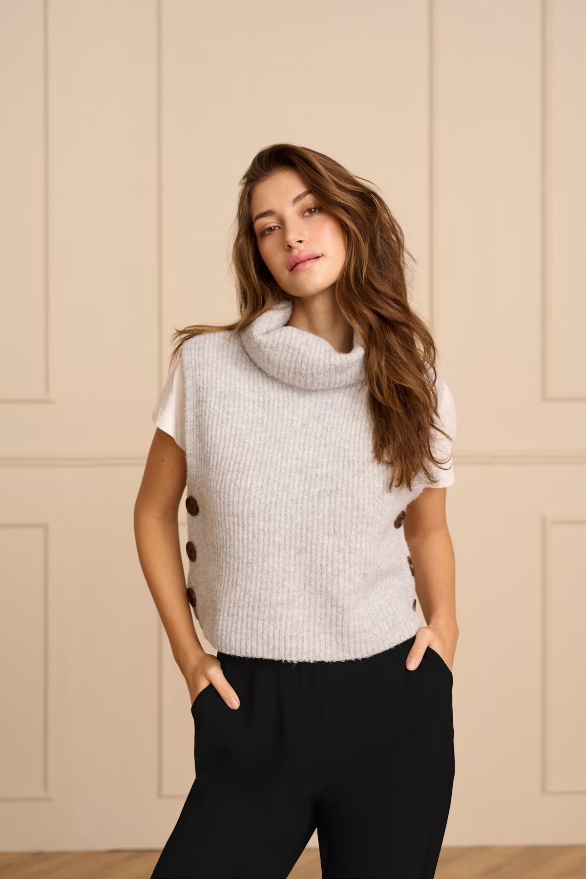 Cream CRStarfi Short Knit Slipover