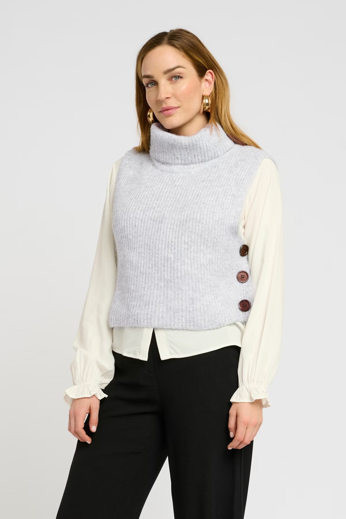 Cream CRStarfi Short Knit Slipover
