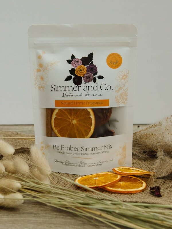 Simmer and Co Natural Aroma Be Ember Simmer Pot Mix, Natural Autumn Spice Aroma