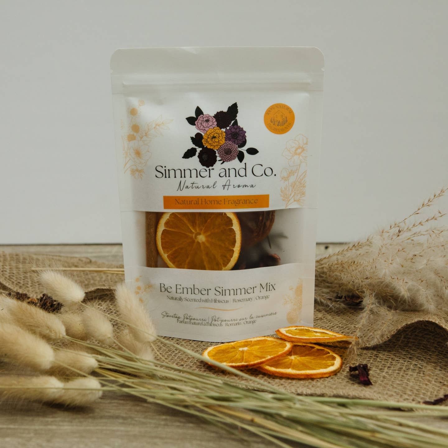 Simmer and Co Natural Aroma Be Ember Simmer Pot Mix, Natural Autumn Spice Aroma