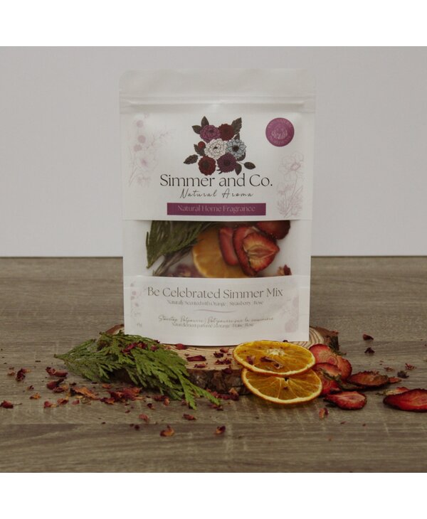 Simmer and Co Natural Aroma Be Celebrated Simmer Pot Mix, Stovetop Potpourri