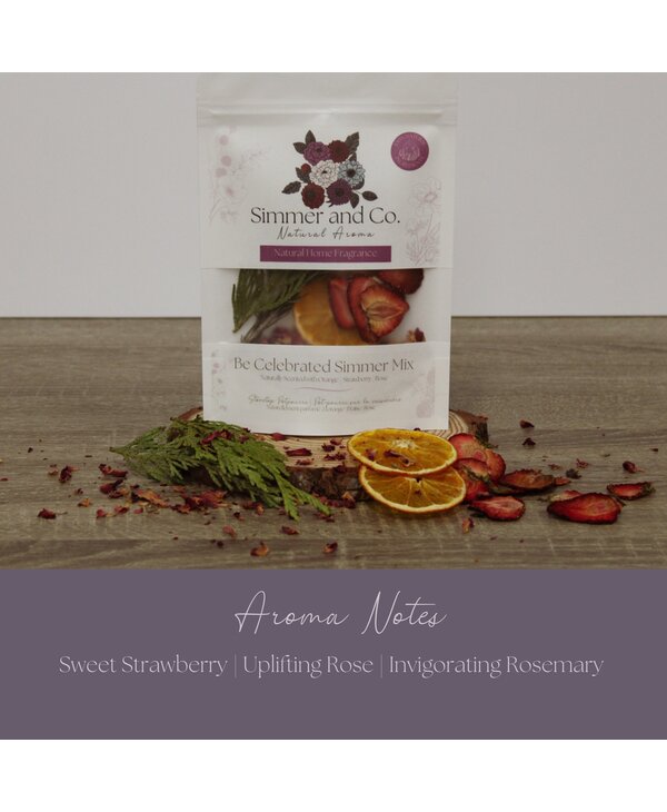 Simmer and Co Natural Aroma Be Celebrated Simmer Pot Mix, Stovetop Potpourri