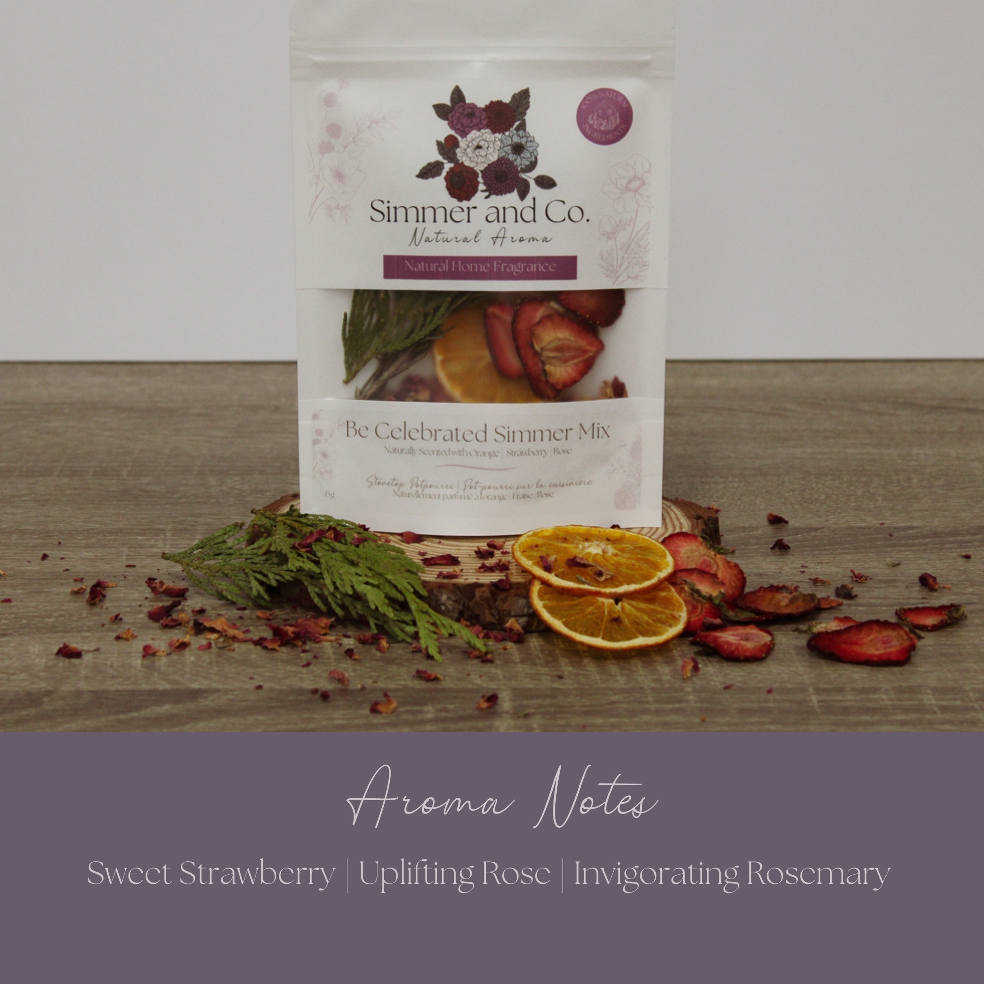 Simmer and Co Natural Aroma Be Celebrated Simmer Pot Mix, Stovetop Potpourri