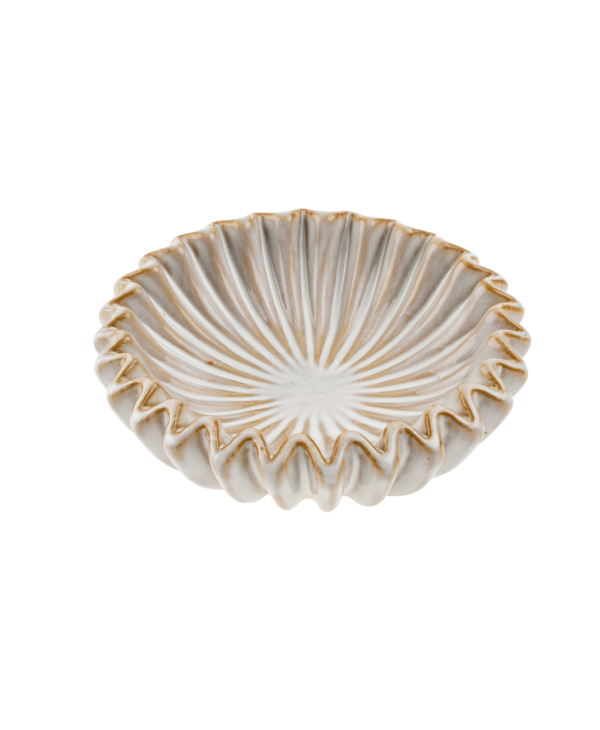 Indaba Trading Co. Fluted Ceramic Catchall