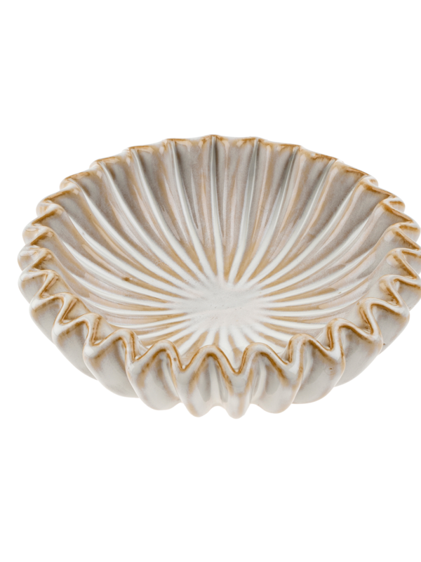 Indaba Trading Co. Fluted Ceramic Catchall