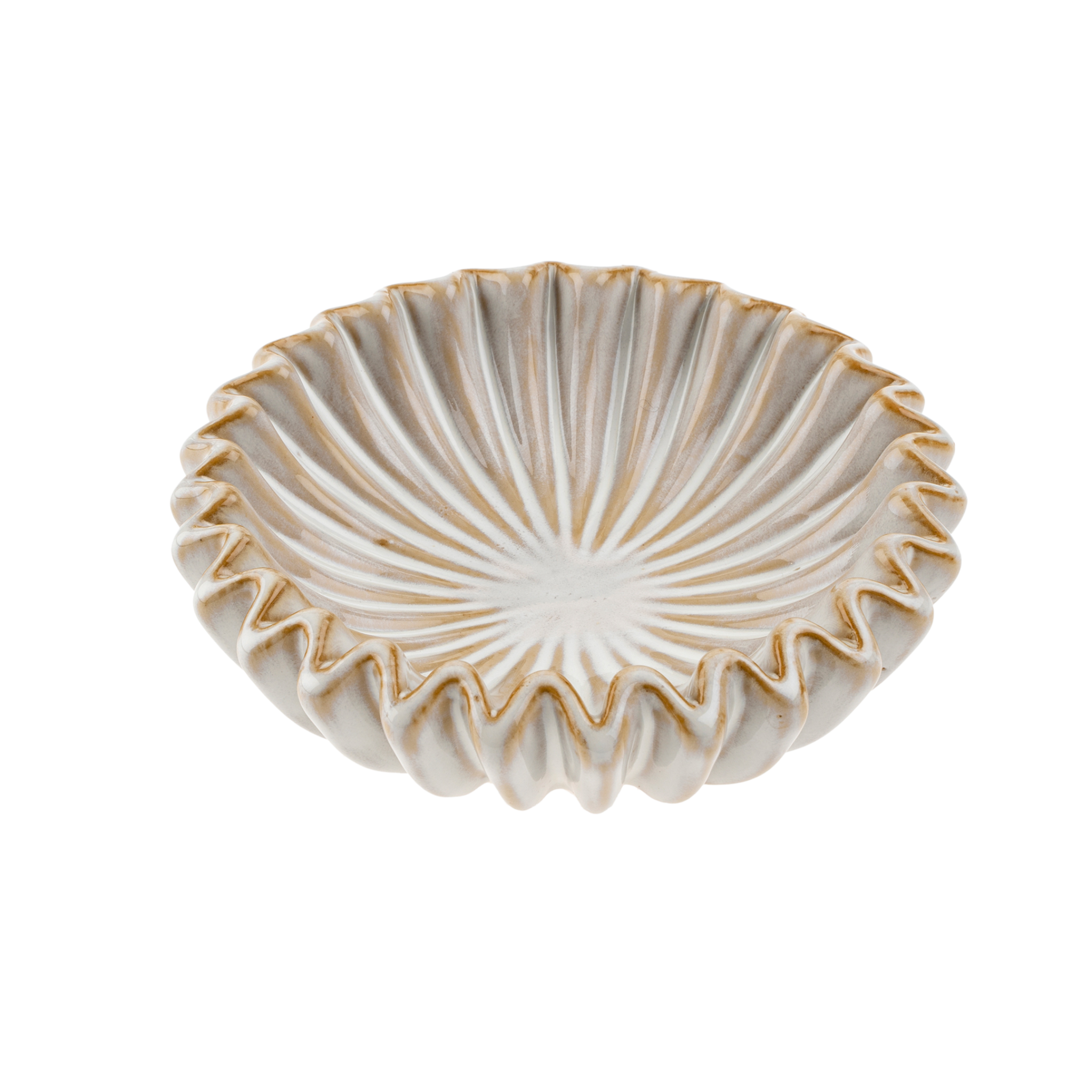 Indaba Trading Co. Fluted Ceramic Catchall
