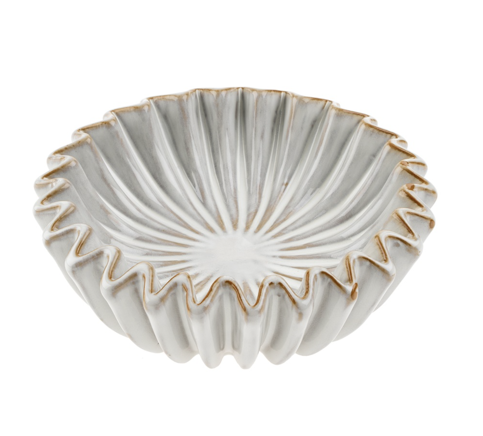 Indaba Trading Co. Fluted Ceramic Catchall