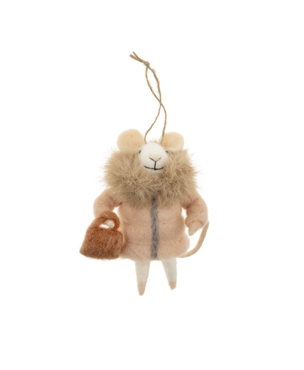 Indaba Trading Co. Wintry Wendy Mouse Ornament