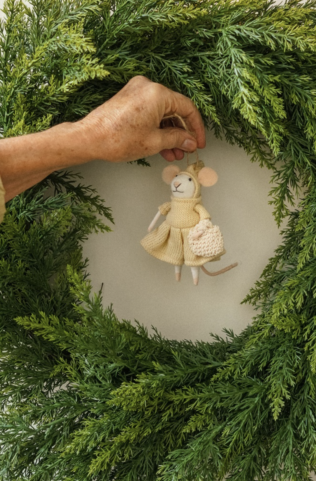 Indaba Trading Co. Prairie Penelope Mouse Ornament
