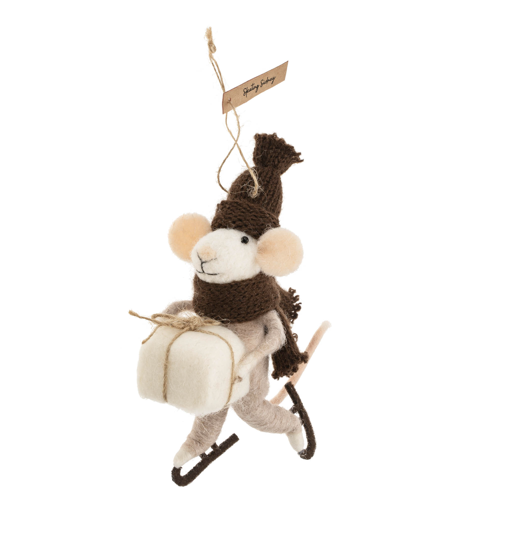 Indaba Trading Co. Skating Sidney Mouse Ornament