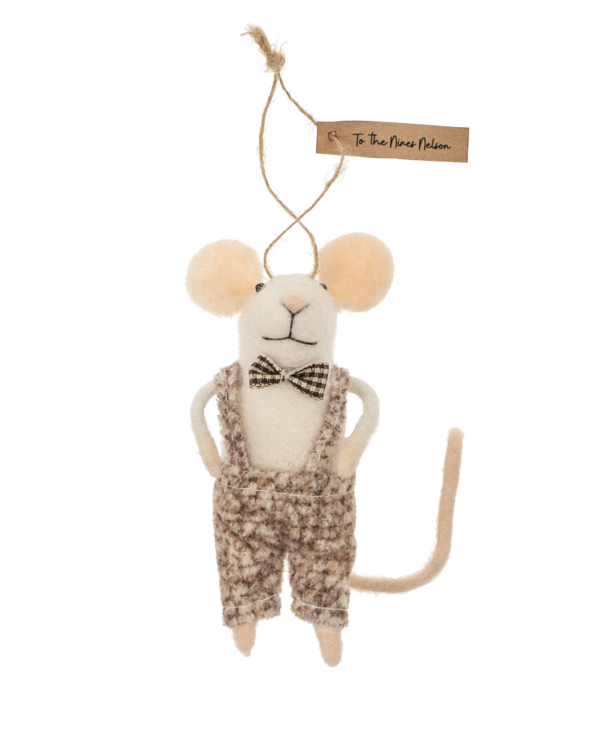 Indaba Trading Co. To The Nines Nelson Mouse Ornament