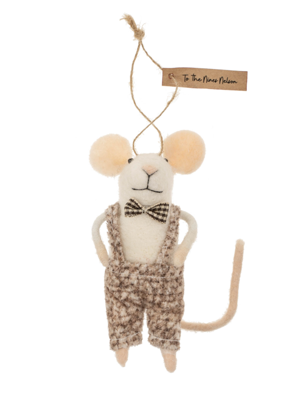 Indaba Trading Co. To The Nines Nelson Mouse Ornament