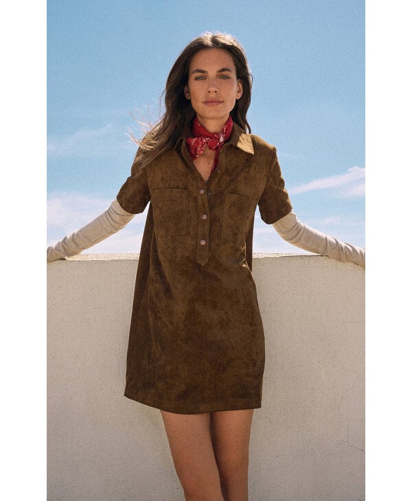 Z Supply Authentic Suede Mini Dress
