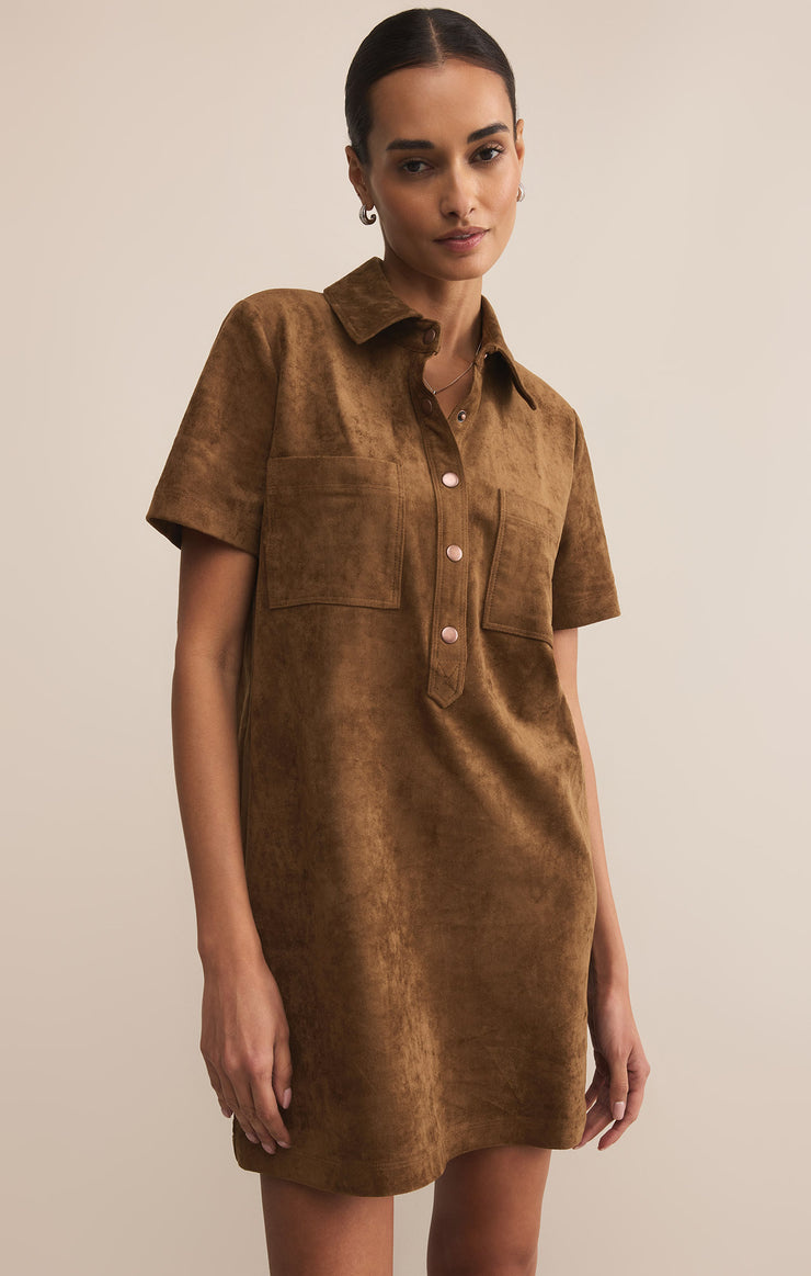 Z Supply Authentic Suede Mini Dress