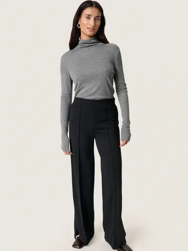Soaked In Luxury SLBea Slit Pants