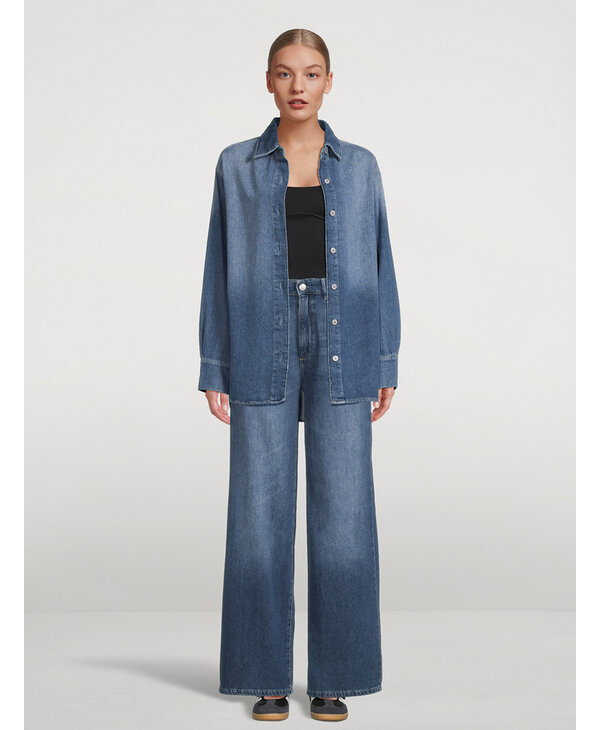DL1961 Hepburn Wide Leg in Delray