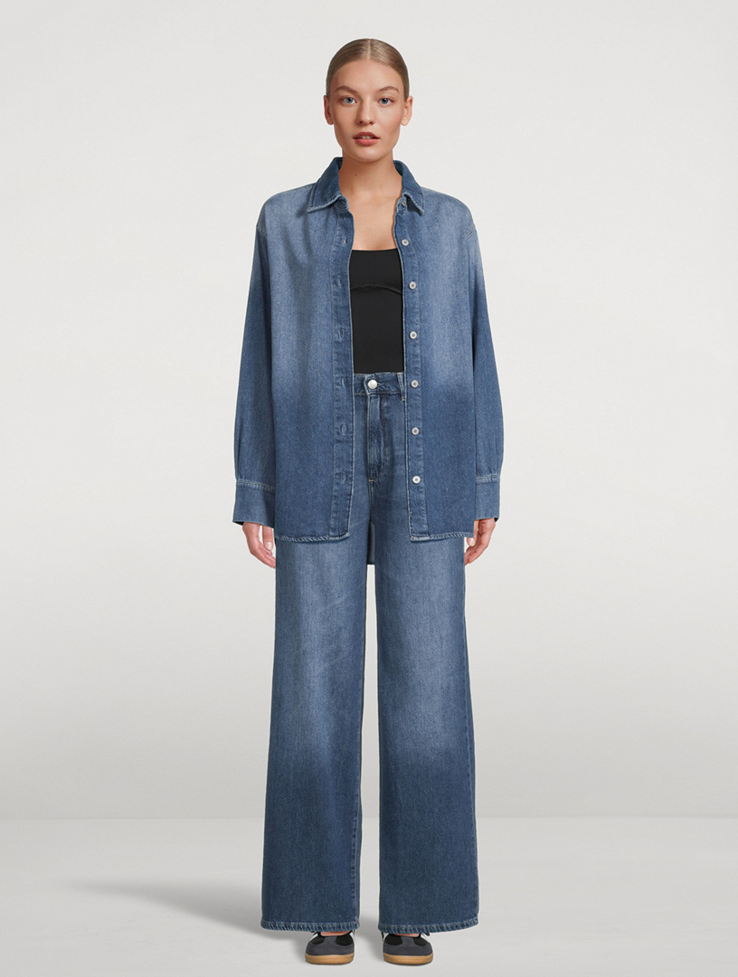 DL1961 Hepburn Wide Leg in Delray