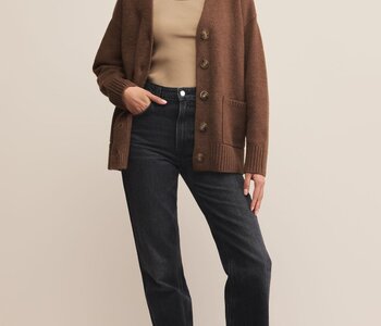 Theo Cardigan Suede