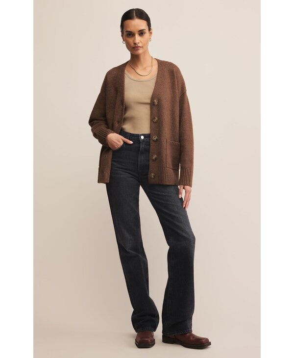 Z Supply Theo Cardigan Suede