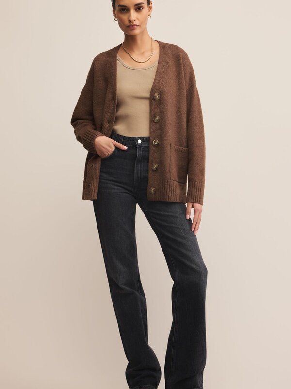 Z Supply Theo Cardigan Suede