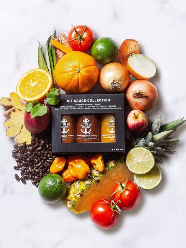Salt Spring Kitchens Hot Sauce Collection