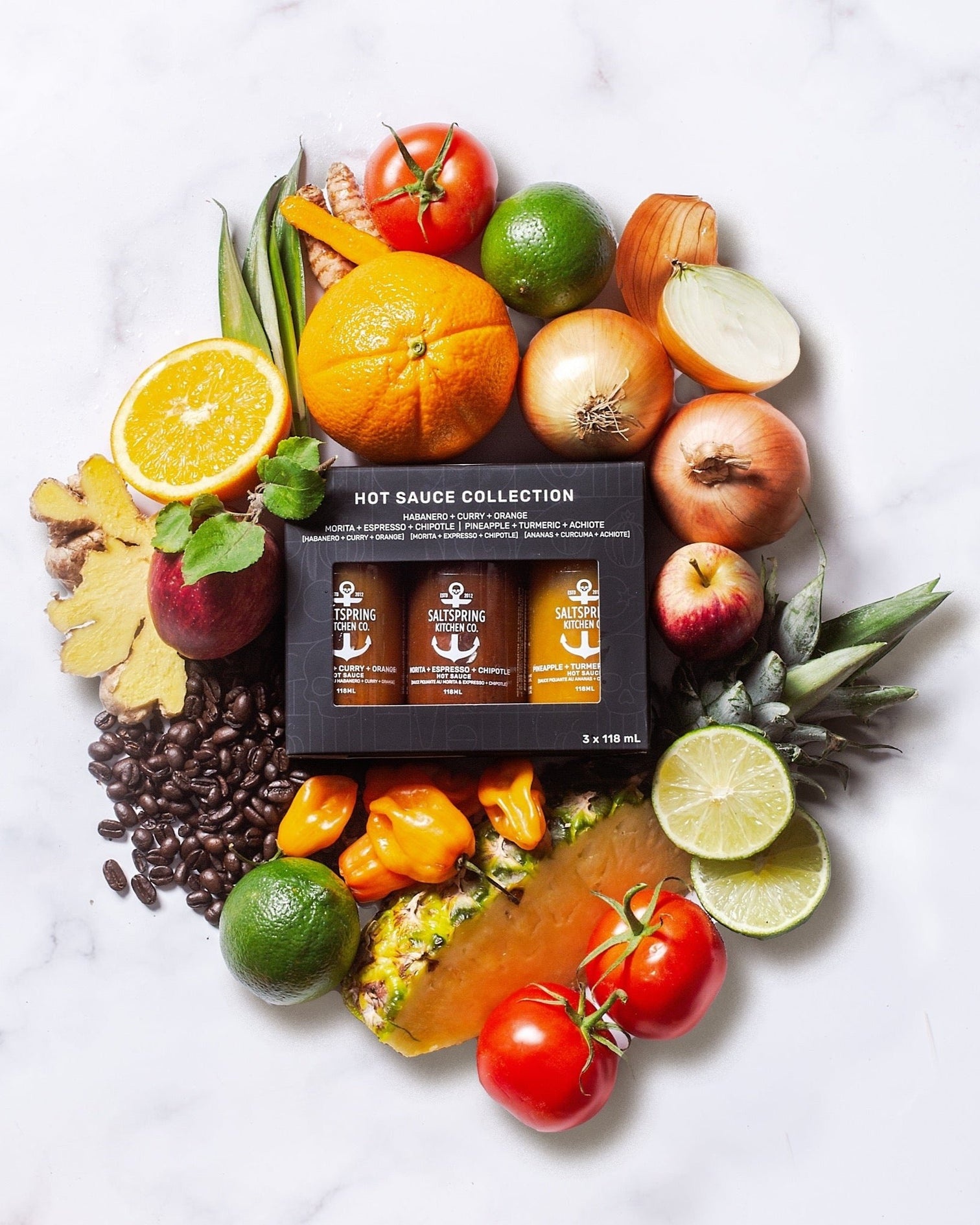 Salt Spring Kitchens Hot Sauce Collection