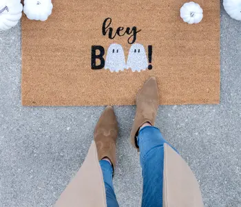 Hey Boo Doormat