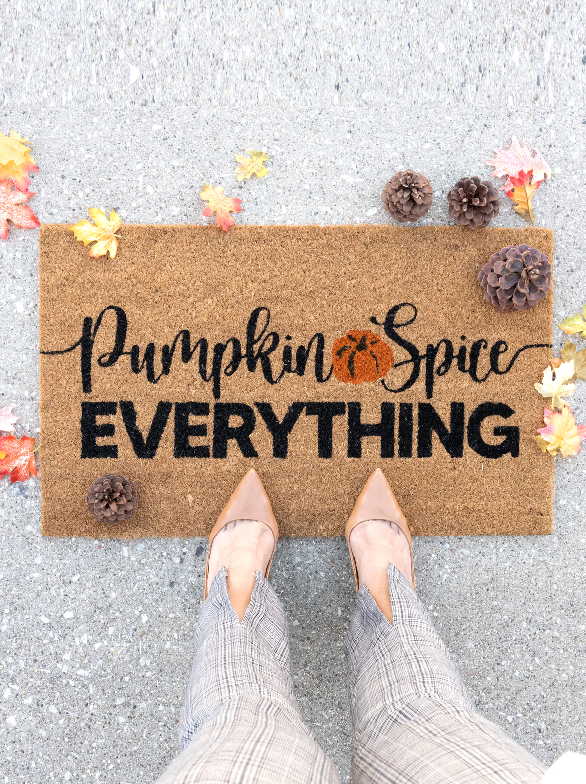 Shiraleah Pumpkin Spice Everything Doormat