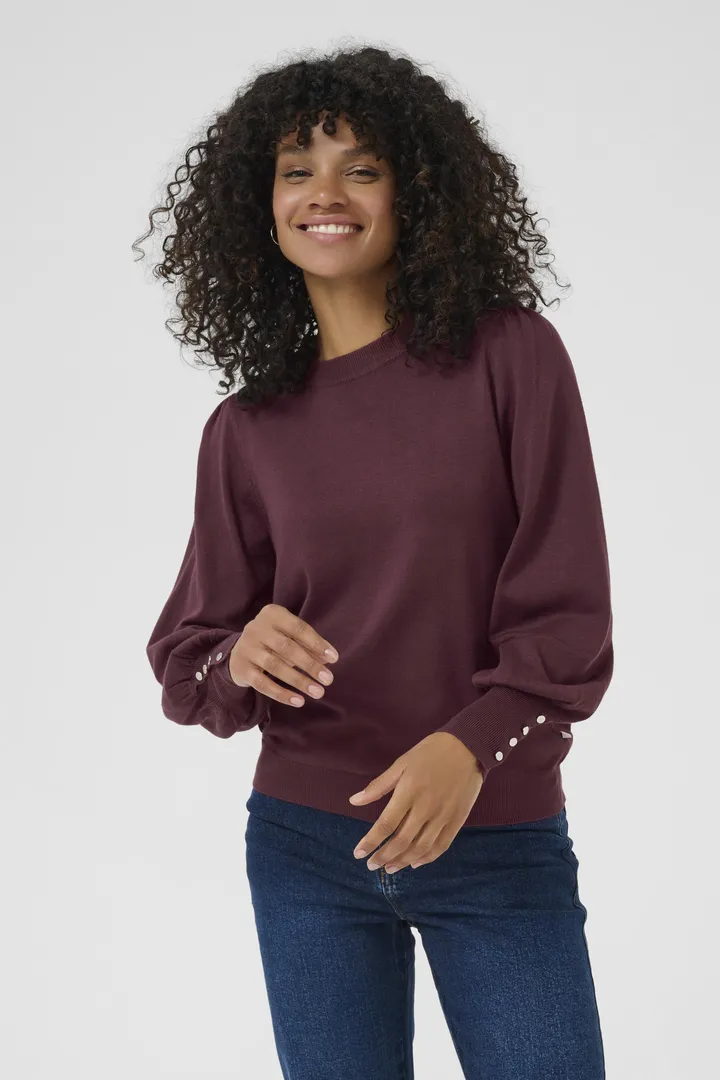 Kaffe KAlizza Round Neck Knit Pullover