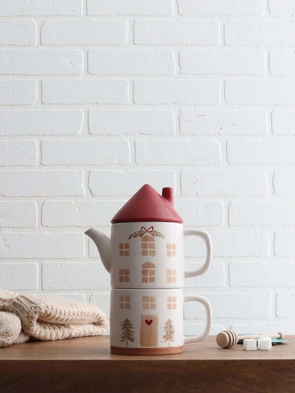 Harman Happy Home Stacked Tea & Mug Set