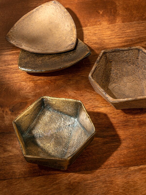 Indaba Trading Co. Geo Catchall, Bronze