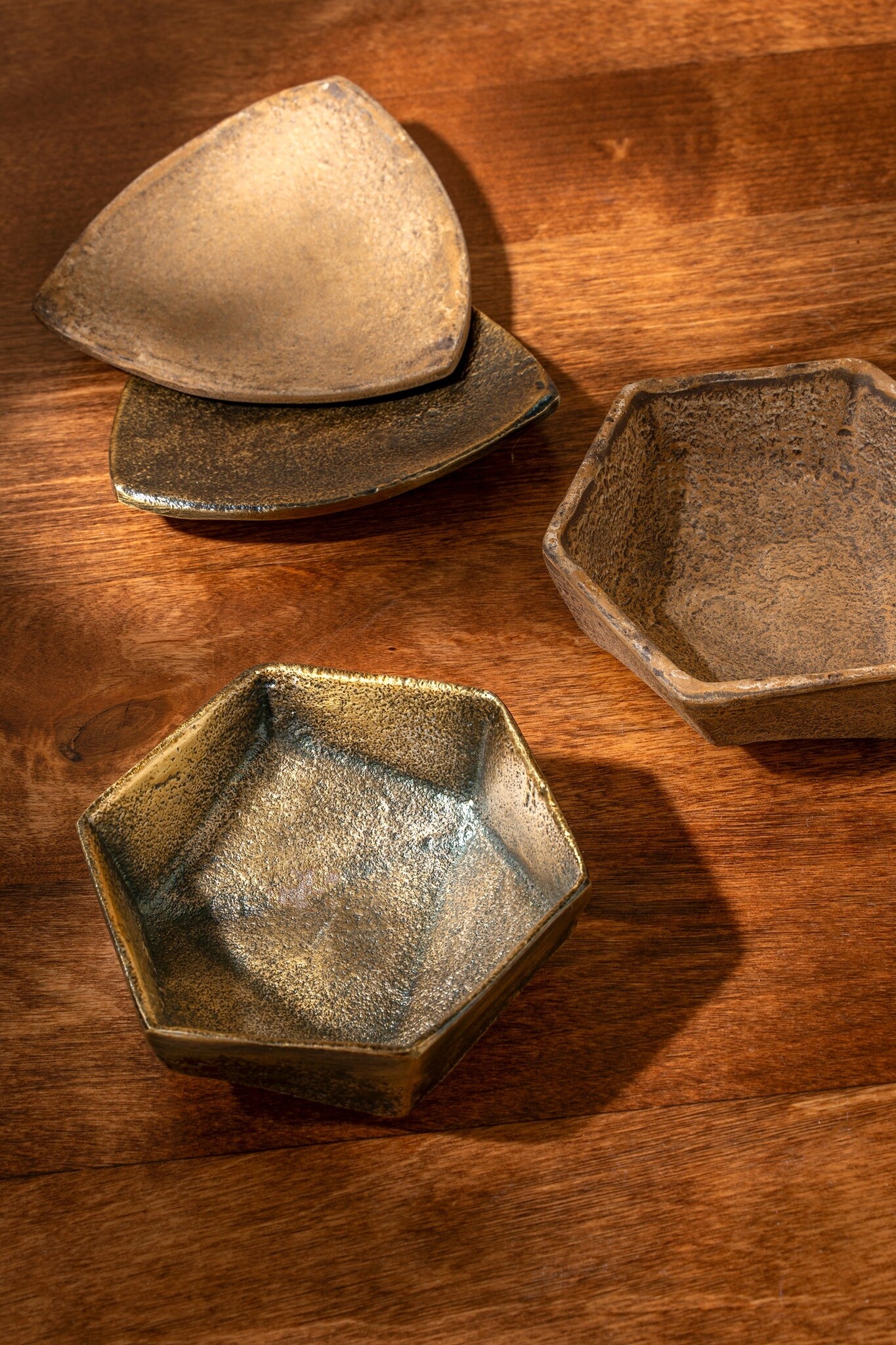 Indaba Trading Co. Geo Catchall, Bronze