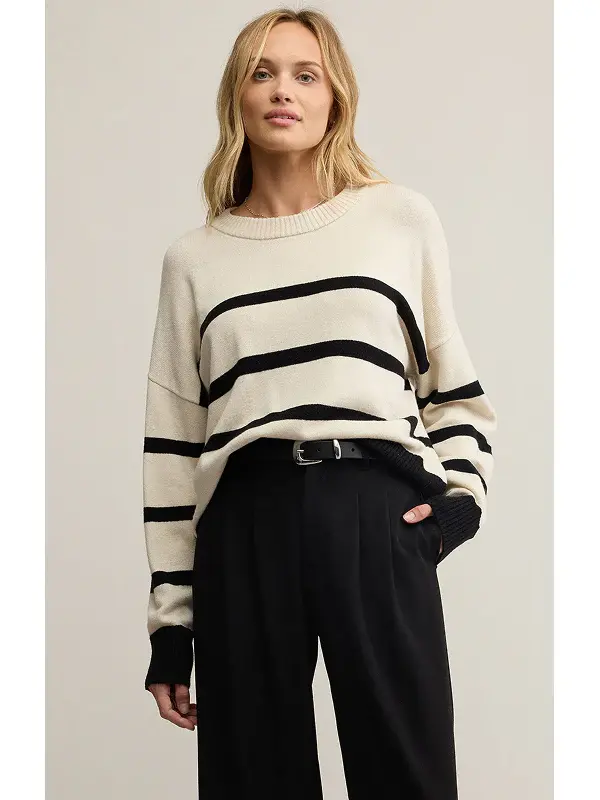 Z Supply Jordane Striped Sweater