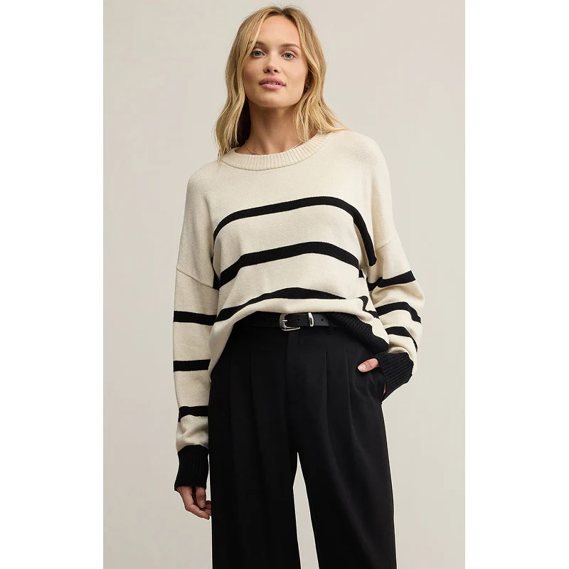 Z Supply Jordane Striped Sweater
