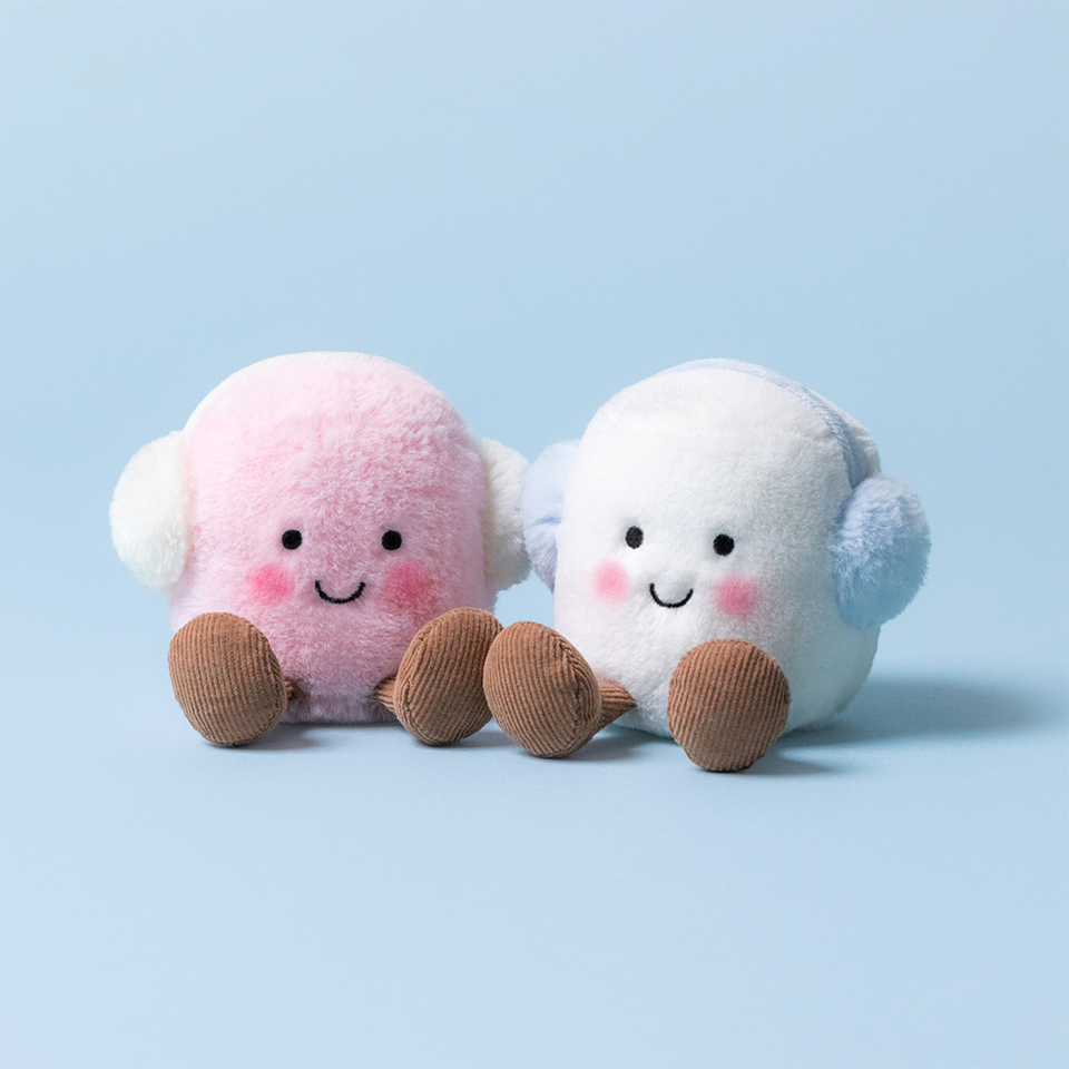 Jellycat Inc. Amuseables Toastie Pink & White Marshmallows