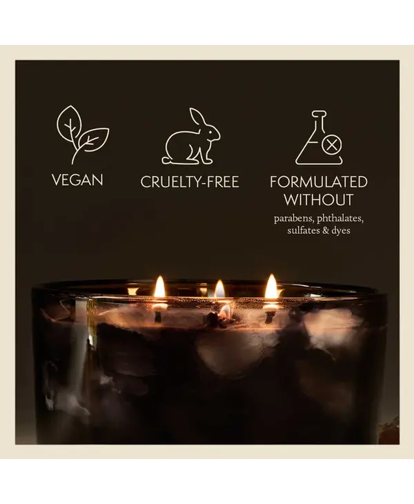 Thymes Noir Woods 3 Wick Candle, Lg 18oz