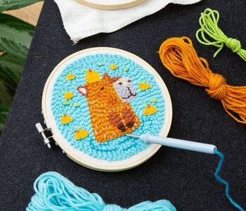 Capybara Punch Needle